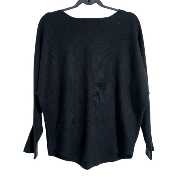 Luxurious Oliver O Silver & Gold Rhinestone Studded Sweater XL - Picture 3 of 6